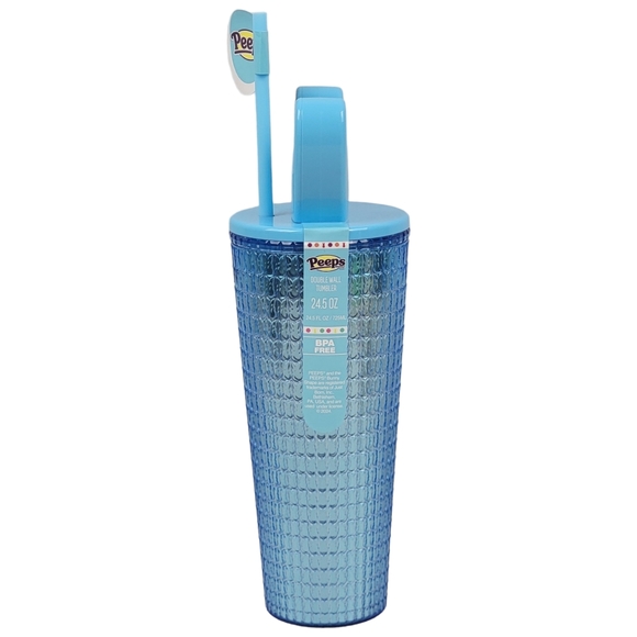 Peeps Blue Bunny Double Wall Tumbler 24.5oz - Picture 3 of 7